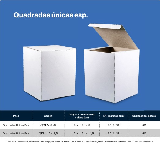 📦 Caixa Quadrada Única Especial | Reflopack